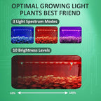Mini Indoor Greenhouse with Grow Light - Portable Outdoor for Plants Green House Cabinet with Wheels, Tent Cover, 4 LED Lights with Dimmable 3 Color 36W, 4 Tier Gardening Shelves