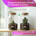 Professional Terrarium Soil Mix 2.2 Quarts Ready to Use, Premium Terrarium Potting Soil for Succulents Cactus Aloe Plants, Pine Bark Peat Coarse Sand, Well Draining Terrarium Mix Made in USA