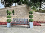 ALL SEASON GREEN 4ft Triple Ball Boxwood Topiariy Trees,UV Resistant,Faux Topiaries for Outdoor Porch Planter Decor 2Pack