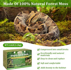 Legigo 2.6LB Sphagnum Moss for Reptile- 48QT Natural Reptile Moss Terrarium Moss Substrate, Snake Tank Moss Peat Moss Reptile Bedding for Snake, Gecko, Ball Python, Frog and Orchids Plants