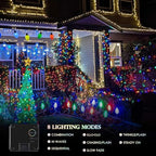 Extra-Long Solar String Lights for Outside, 4 Pack 400LED Solar Fairy Lights Outdoor Waterproof, Copper Wire with 8 Modes Solar Twinkle Lights for Tree Garden Party Patio Xmas Decor (Multicolor)