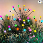 Solar Garden Lights Swaying, 40 LED Firefly Lights Outdoor Waterproof, Garden Decor Solar Lights Outdoor for Yard Porch Patio (4 Pack Multi-Colored)