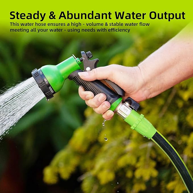 Worth Garden Hose 3/4 in. x 50 ft. - Heavy Duty Lightweight PVC Water Hose - Flexible, No Kink, Leakproof, Male to Female Fittings - 200PSI Work & 500PSI Burst, for Lawn, Gardening & Commercial Use