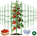 WAENLIR 6 Pack Tomato Cages for Garden, Up to 51 Inch Tomato Trellis for Raised Garden Bed, Plant Stakes for Pots, Durable Tomato Plant Support Garden Stakes for Climbing Plants