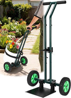 AugFir Plant Caddy with Wheels, 260LBS Rolling Plant Dolly Pot Mover with Adjustable Grabbing Arm and Suction Cups, Heavy Duty Garden Trolley Plant Cart with Strap for Indoor Outdoor Planters