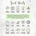 Seed Needs Sunflower Seeds for Planting The Original Crazy Blend | 2 Ounce 15+ Heirloom Varieties Open Pollinated & Untreated | Resealable Bulk Package Multicolored Blooms Flower Seeds