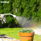QUOBAS 24" Watering Wand with Interchangeable Spray Head, Garden Hose Sprayer Nozzle with Shower & Mist Modes, Thumb Control Long Reach Hose Nozzle for Hanging Baskets, Lawn, Garden & Outdoor Watering