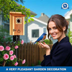 SISTERBIRD Premium Pack of 2 Bluebird Houses for Outside, Garden Bird Houses for Outdoor, Vintage Metal Predator Guard, Birdhouse Gift, Weatherproof Coating Bird Nesting, Assembly Required