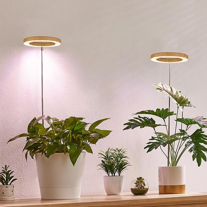 Plant Grow Light,Yadoker LED Growing Light Full Spectrum for Indoor Plants,Height Adjustable, Automatic Timer, 5V Low Safe Voltage,Idea for Small