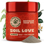 Flowerbird Soil Love – Premium Plant Food & Plant Fertilizer | Humics, Cold-Pressed Kelp & Fish Hydrolysate | Bio-Active Soil Amendment for All Plants | Pet Safe | NPK 2-1-4 (4 oz) - for 30 Gallons