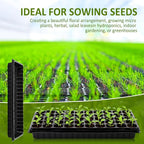 Vesici 20 Pack Seed Starter Trays, 50 Cell Seedling Trays with 1020 Flat Tray, Deep Plug Nursery Plant Pots for Germination, Water Collection, Indoor Outdoor Seed Starting & Transplanting