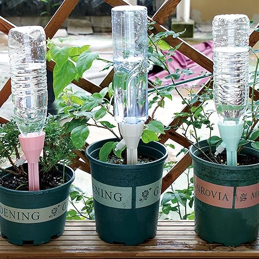New Upgraded Plant Self Watering Spikes,Adjustable Plant Watering Devices with Slow Release Control Switch Water Dripper,Watering Planter Insert,Automatic Plant Waterer for Vacations (3)