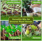 DUSPRO Recycle Premium Bonsai Soil Mix Ready to Use Pre-Mixed 5in1 with Akadama, Pumice, Vermiculite, and Peat Moss Professional Bonsai Potting Soil Mix 2 Qrt