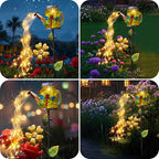 SRNPMIU Solar Watering_Can Light, Yard Outdoor Decor Lights, IP65 Waterproof, Hanging Dragonfly Garden Light, Outside Garden Flower Bed Decor, Women Gift, Birthday Gifts