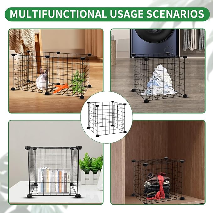 DYAUS 2 Packs Plant Protectors from Animals, Metal Plant Protector, 12" x 12" Plant Cage Outdoor, 10Pcs Metal Mesh Chicken Wire Cloche, Sturdy Plant Covers from Animals, Garden Cloches for Plants
