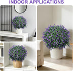 TNELTUEB Artificial Lavender Boxwood Topiary Ball 27" Tree, Set of 2 UV Resistant Faux Silk Shrubs with Ground Spikes, Large Fake Boxwood Plants for Outdoor, Garden, Porch, Patio Decor and Reception