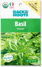 Back to The Roots 100% Organic Seed Packet Basil Sweet