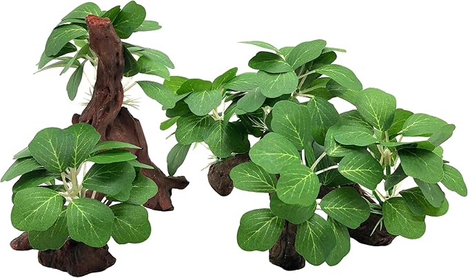 M2cbridge Artificial Fish Tank Plants Aquarium Plant Aquatic Water Grass Foreground Decor(2PCS Large Green)