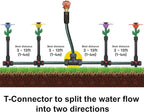 Eden 97065 Daisy Above-Ground 50 Ft Garden Hose and Sprinkler System, DIY Plant Watering Set