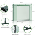 Small Greenhouse for Outdoors, Green House for Winter with Roller Shutter Zipper Door and Window, Thickened PE Cover, Portable Greenhouse for Indoor and Outdoor Plant Growth