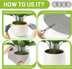 4 Pcs 15.7 Inch Plant Pot Protectors Grids, Cuttable Round Plant Cover Protector Indoor Plants from Animals, Pot Soil Guard for Garden Flower Potted Plants (15.7inch-4P)