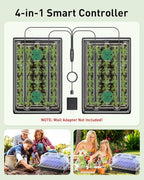 Pawfly Seed Starter Trays, 2 Pack 80 Cells Seed Starter Kit with Adjustable Grow Light Bars & 3.5" Humidity Domes, Seeding Tray with Lids, Reusable Plant Germination Trays for Seed Starting