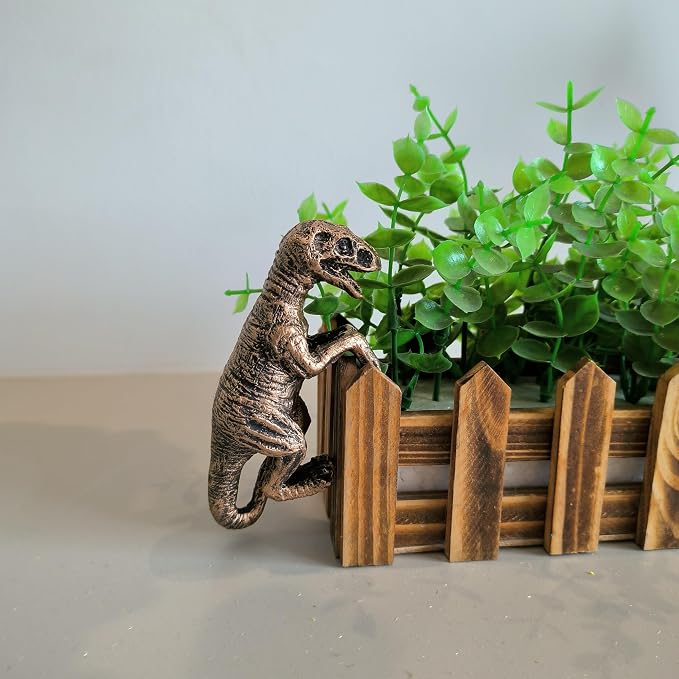 Decorative Dinosaur Statue Plant Hanger - Cute Animal Pots for Plants, Plant Buddy Ornament Hangers for Hanging Plants