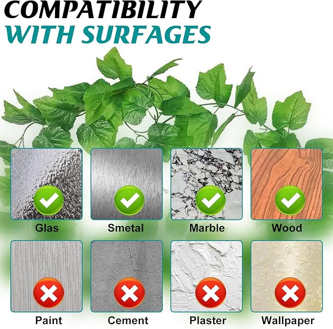 ALLWIN Plant Climbing Wall Clips - 120Pcs,Plant Hooks for Vines, Money Plant Clips