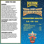 FoxFarm Light Warrior Seed Starter Growing Medium, 1cu ft (Pack of 4) - Beneficial for Seed Germination and Root Development, Indoor/Outdoor Cultivation - Ideal Nutrition for Plant Seedlings