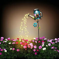 SRNPMIU Solar Watering_Can Light, Yard Outdoor Decor Lights, IP65 Waterproof, Hanging Butterfly Garden Light, Outside Garden Flower Bed Decor, Women Gift, Birthday Gifts