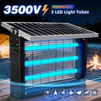 Super Large Solar Bug Zapper Outdoor for 8000 sq.ft, Portable Solar Bug Zapper with High Powered, Rechargeable Electric Bug Zapper for Patio Garden Backyard RV Camping Farm and Large Spaces