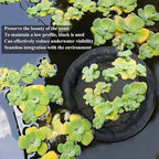 Floating Island Planter for Ponds,Fish Barrier Floating Island Plant Protector,Black Round Floating Plant Ring,Water Features Pond Decorations