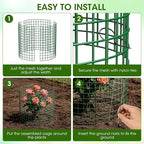 10 Pack Plant Protectors from Animals |30PCS13 x13 Metal Wire Mesh Garden Plant Cages for Gardening Supplies | Chicken Wire Cloche Plant Protectors for Rabbits Chickens Ducks