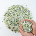 3lb Jade Bean Pebbles,1/4 Inch Cactus Bonsai DIY Rocks, Natural Succulent Rock and River Rocks Decorative for Aquariums, Vases, Terrarium, Outdoor Gardening, Top Dressing for Potted Plants