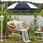Chair Umbrella with Clamp,46 inches UPF 50+ Clip on Parasol for Patio,Beach Chairs,Strollers,Wheelchairs,Golf Carts