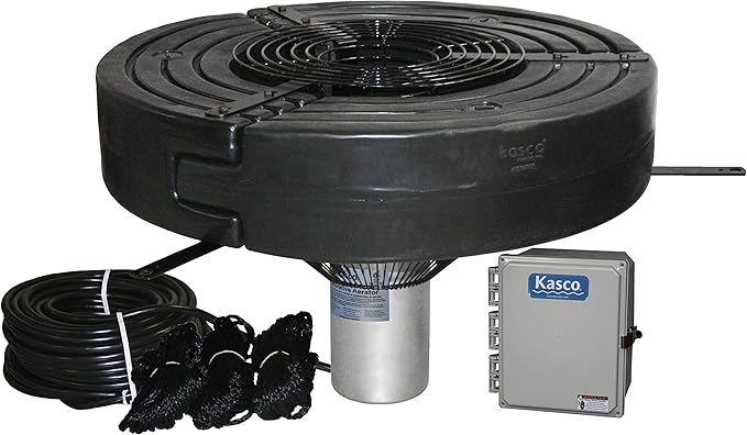 Kasco 5HP VFX Series Aerating Pond Fountain – 240V, Three Phase, 400 ft Power Cord – 5.3VFX400 - Large Pond Fountain