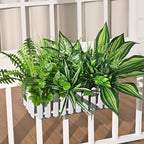 Waipfaru Artificial Plants Outdoor UV Resistant, Realistic Fake Plants Artificial Greenery, Large Bunches Faux Plants for Indoor Outdoor Porch Patio Garden Spring Summer Home Decor (Large 10pcs)