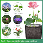 EBaokuup 4 Pcs Aquatic Pond Planting Bags-7" Reusable Mesh Water Garden Pond Plant Pot-Breathable Black Square Lily Plant Pots for Pond Bog Plant Garden Terrestrial Plant
