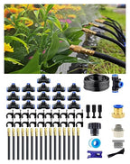Drip Irrigation System,Automatic Garden Watering System,360° Adjustable Spray Sprinkler Kit, Easy Installation No Tools, Fine Mist Watering forGarden,Patio,Potted Plants,Courtyard Watering System