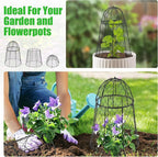 Phoncoo 6 Pack Garden Cloches for Plants, Sturdy Plant Protectors from Animals, Chicken Wire Cage for Plants Garden Cages to Keep Bunnies Chicken Squirrels Birds Animals Out