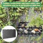 4 Pack Heavy Duty Fountain Basin Grate, 32"x 16" Pondless Waterfall Kit, Water Grid for Raised Beds, Rectangular Hide Reservoir Grates for Indoor & Outdoor Ponds, Waterfall Fountains, Water Gardens