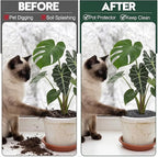 Livious 6 Pcs Plant Pot Grids Protectors from Cats,Squirrels Digging and Animals,15.7 Inch Cuttable Plant Pot Soil Covers for Outdoor Indoor,Adapts to Different Pot Sizes