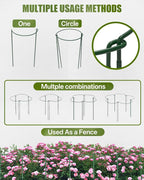 Joyhalo 12 Pack Plant Stakes, Adustable 36 Inch Plant Support Stakes, Flower Stakes with 24 Twist Ties, Garden Sticks for Plants Hibiscus, Sunflower, Red Hot Poker, Hydrangea, Tomato, Sapling Etc