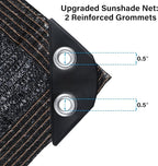 winemana Black Shade Cloth 40%, 5x10 FT Mesh Tarp - Garden Shade for Greenhouse, Patio, Vegetables, Plants Cover and Chicken Coops, Sun Shade Net for Outdoor Protection with Reinforced Grommets
