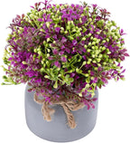 OSALADI Lifelike Artificial Orchid Bonsai in Lotus Color, Faux Potted Plant Decoration for Home and Office, Simulation Green Plant for Living Room and Desktop Display