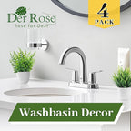 Der Rose 4 Pack Small Fake Plants in Pots, Faux Plants Indoor for Home Office Bathroom Shelf Farmhouse Decor