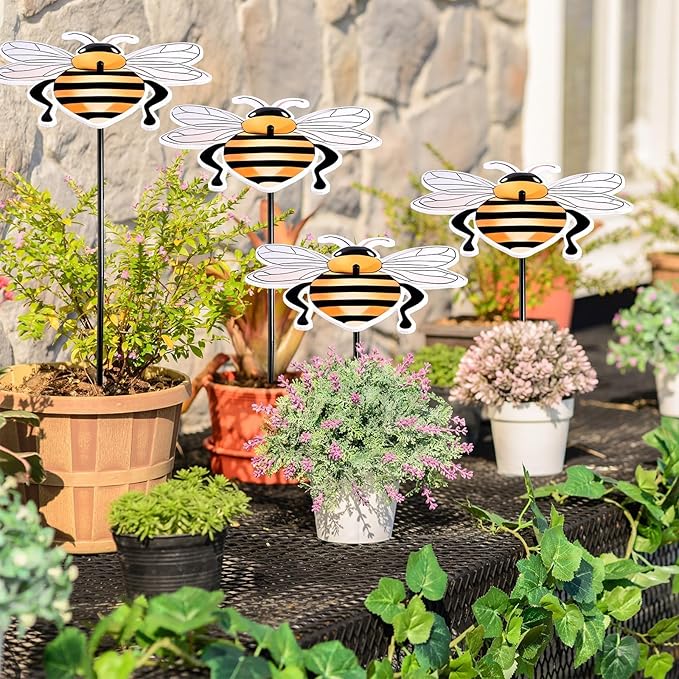 4 Pack Corrugated Plastic Plant Umbrellas for Outdoor Plants 12 Inch Garden Plant Shade Cover Hot Sun Animal Plants Umbrella for Patio, Potted Plant and Garden Beds Decor
