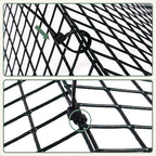 24 Pics DIY Metal Plant Protectors from Deer, Garden Fencing Animal Barrier Size 11.8 * 11.8 inches, Mesh Plant Cage Chicken Wire Cloche for Plants with Stakes and Nylon Cables (24 Pcs)
