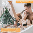 Dried Eucalyptus for Shower Hanging - 17'' Real Large Preserved Eucalyptus Stems Green Home Decor, 100% Made from Fresh Eucalyptus Leaves, Bathroom Shower Decor, Wedding, DIY (36PCS)