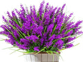 Kinisty 20 Bundles Outdoor Artificial Plants and Flowers, UV Resistant Faux Monkey Grass with Lavender and Fake Plastic Greenery for Spring Summer Outside Planter Porch Garden Decor, Fuchsia